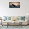Wall Art for Living Room Bedroom Ocean Blue Whale Pictures Poster Print Animal Canvas Painting Decor With Framed 36"x20" view 4