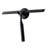 Ettori Shower Squeegee for Glass Doors, Squeegee for Shower Glass Door, Window and Car Glass, Mirrors - All-Purpose Stainless Steel Squeegee, 10 Inches and Black view 1