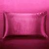 Hadi Bedding Company Silk Satin Duvet Cover Set 5 Piece (Duvet Cover + 4 Pillowcases) Alaska King Soft Duvet Cover Alaska King Size Hot Pink 100% Silk Satin Comforter Cover Zipper Closure view 4