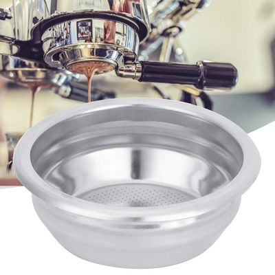 Jerliflyer 58mm Coffee Filter, Stainless Steel Espresso Machine Portafilter Ridged, Replaceable Single Filter for most 58mm Portafilter Coffee Machines Single Wall Filter Accessories