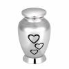 SHEIL Engraving Forever Heart Stainless Steel Adult Urns for Ashes Keepsake Cremation Jewelry - with High-End Box,1 view 1