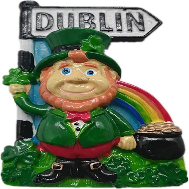Refrigerator Magnets,3D Dublin Ireland Fridge Magnet, Home & Kitchen Decoration Magnetic Sticker Dublin Ireland Refrigerator Magnet Travel Souvenir Gift