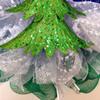 Winters Night Handmade Deco Mesh Wreath. Available in 24 inch and 28 inch diameters view 2