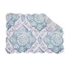 C&F Home Harlan Cotton Placemats Set of 6 Machine Washable 13" x 19" Blue view 2