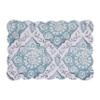 C&F Home Harlan Cotton Placemats Set of 6 Machine Washable 13" x 19" Blue view 3