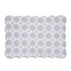 C&F Home Harlan Cotton Placemats Set of 6 Machine Washable 13" x 19" Blue view 4