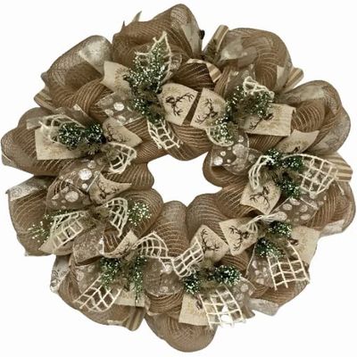 Luxury Handmade Wreath 'Winters Walk'- Premium Custom Door Decor- 24 inch & 28 inch
