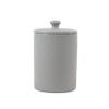 10 Strawberry Street Embossed Diamond Ceramic Kitchen Canister Set, Set of 3, Gray view 4