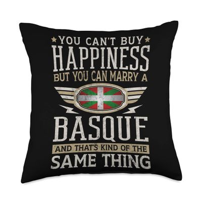 Basque Flag Proud Basques Men & Women Throw Pillow