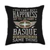 Basque Flag Proud Basques Men & Women Throw Pillow view 1