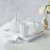Sweet Home Collection Bathroom Accessories Sets Unique Collections Modern Classic Contemporary Decorative Beautiful Designs Bath Shower Tub Dcor, 4 Piece, Seaside (Pack of 6) view 1