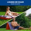 Aqua LEISURE Convertible Dual Lounge or Chair 76inx31in view 4