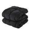 Comforter Set 8 Piece Bed in a Bag Design, Bed Sheets, 2 Pillowcases, & 2 Shams Down Alternative All Season Warmth, Queen, Pintuck Black, (Pack of 3) view 3