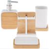 Sweet Home Collection Bathroom Accessories Sets Unique Collections Modern Classic Contemporary Decorative Beautiful Designs Bath Shower Tub Dcor, 4 Piece, Ritz, Case Pack (Pack of 6, 24 Count Total) view 1
