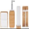 Sweet Home Collection Bathroom Accessories Sets Unique Collections Modern Classic Contemporary Decorative Beautiful Designs Bath Shower Tub Dcor, 4 Piece, Ritz, Case Pack (Pack of 6, 24 Count Total) view 2