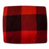Sweet Home Collection 4 Piece Buffalo Check Plaid Design Reversible to Solid Color with 2 Shams & Throw Pillow, Full/Queen, Burgundy (Pack of 3) view 3