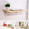 Wall Mounted Folding Table, for Small Saving Spaces, Dining, Room, Study, Kitchen, Dinner, Bar, Save Space (Size : 23.6 * 19.7in/60 * 50cm) view 2