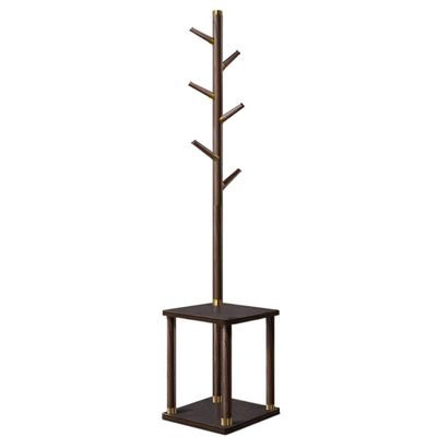 GIZNXBA Coat Rack with Shoe Bench, Industrial Hall Tree with Storage, Entryway Coat Rack Freestanding Wood, for Coats, Hats, Scarves, Handbags for Hallway, Bedroom, Office (Color : A)