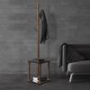 GIZNXBA Coat Rack with Shoe Bench, Industrial Hall Tree with Storage, Entryway Coat Rack Freestanding Wood, for Coats, Hats, Scarves, Handbags for Hallway, Bedroom, Office (Color : A) view 2
