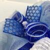 Happy Hanukkah Wreath with Menorah and Dreidel Handmade Deco Mesh. Available in 24 inch and 28 inch diameters view 3