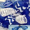 Happy Hanukkah Wreath with Menorah and Dreidel Handmade Deco Mesh. Available in 24 inch and 28 inch diameters view 4