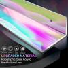 6 Packs Iridescent Clear Acrylic Floating Shelves, DILIBRA 15.7 Inch Large Set up for Funko Pop Display Case Picture Ledge Shelf, Acrylic Floating Wall Bookshelf Organizer for Kids Room Bathroom view 4