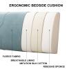 Dorm Headboard Large Backrest Positioning Support Bed Rest Reading Pillows Headboard Wedge Pillows for Day Bed Bunk Bed with Removable Cover,C,No headboard King 70.8" view 3