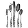 Black Silverware Set, Black Flatware Set Food-Grade Stainless Steel Cutlery Set for 6, IKXO 30 Pieces Tableware Eating Utensils for Home and Restaurant Wedding Halloween Christmas view 1