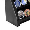 ASmileIndeep 3 Rows Military Challenge Coin Display Case Wall Mount Wooden Army Coin Holder Stand Rack, Holds 21-24 Coins, Black view 4