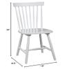 Alpine Furniture Lyra Set of 2 Side Chairs with White Finish 3434WHT-02 view 3