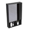 YASAT Wall Mount Bathroom Mirror Cabinet Medicine Cabinet for Bathroom, Bedroom, Hallway, Aluminum Alloy Hanging Cabinet with Mirror Door and Shelves 15.7 * 25.5 INCH Blue/Black/White view 1