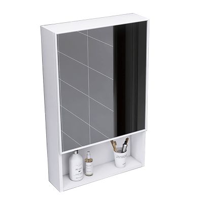 YASAT Wall Mount Bathroom Mirror Cabinet Medicine Cabinet for Bathroom, Bedroom, Hallway, Aluminum Alloy Hanging Cabinet with Mirror Door and Shelves 15.7 * 25.5 INCH Blue/Black/White