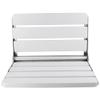 16 Inchs Foldable Shower Seat Wall Mounted, Folding Shower Seat for Adults, 400lbs Max Load for Inside Shower, Small Shower Spaces (White) view 1