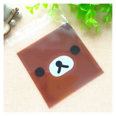 XTYPE 50PCS Cute Cartoon Monster Cookie Candy Self-Adhesive Plastic Bags for Biscuits Snack Baking Package Supplies Christmas Decor (Color : Style19, Gift Bag Size : 10x10cm)