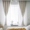 CHEWYNP Blackout Curtain Beige,with White Sheer Tulle Panel,Double Layer Pencil Pleat,Soft Voile Lace,Solid Panels Thermal Insulated Drapes Lined Curtains,for Living Room Girl Bedroom Shad view 1