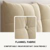 Large Rectangular Headboard Reading Pillow Upholstered Headboard Backrest Wedge Tufted Button Positioning Support Pillow for Day Bed Bunk Bed Dormitory,B,with headboard 63"/160cm view 2