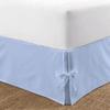 OnlineChoiceSheet Split Corner Tie Bed Skirt, 10 Inch Drop Length 100% Egyptian Cotton 1000 Thread Cotton, Easy Fit & Fade Resistant, Full Size (54" x 75"Inch) Solid Light Blue view 1