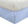 OnlineChoiceSheet Split Corner Tie Bed Skirt, 10 Inch Drop Length 100% Egyptian Cotton 1000 Thread Cotton, Easy Fit & Fade Resistant, Full Size (54" x 75"Inch) Solid Light Blue view 2