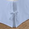 OnlineChoiceSheet Split Corner Tie Bed Skirt, 10 Inch Drop Length 100% Egyptian Cotton 1000 Thread Cotton, Easy Fit & Fade Resistant, Full Size (54" x 75"Inch) Solid Light Blue view 3