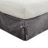 OnlineChoiceSheet Split Corner Tie Bed Skirt, 10 Inch Drop Length 100% Egyptian Cotton 1000 Thread Cotton, Easy Fit & Fade Resistant, Queen Size (60" x 80"Inch) Solid Dark Grey view 2