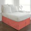 OnlineChoiceSheet Split Corner Tie Bed Skirt, 10 Inch Drop Length 100% Egyptian Cotton 1000 Thread Cotton, Easy Fit & Fade Resistant, Twin XL Size (39" x 80"Inch) Solid Brick Red view 2