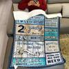 2 Year Old Boy Birthday Gift, Super Soft and Warm Happy Birthday Blanket, Digital Heartwarming Sentences Creative Design Ideal Gifts for 2nd, 50"x60" view 3