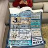 3 Year Old Boy Birthday Gift, Super Soft and Warm Happy Birthday Blanket, Digital Heartwarming Sentences Creative Design Ideal Gifts for 3rd, 50"x60" view 3