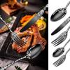 20 Piece Rainbow Flatware Set for 4 Stainless Steel Silverware Sets With Delicate Pattern Kitchen Restaurant Hotel Mirror Polished Include Fork Spoon Knife Teaspoon Tea Fork Floral Cutlery Set view 4