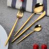 48 PieceGold Silverware Set Service for 12 Stainless Steel Flatware Set Kitchen Restaurant Hotel Cutlery Utensil Set Mirror Polished Include Knifes Spoons Forks Teaspoons Delicate Tableware Set view 1