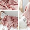 JUIYU Bed Throws Chunky Knit Blanket for Bed Sofa Thick Yarn Acrylic Crochet Living Room Blanket Blankets & Throws (Color : Pink, Size : 130x160cm) view 3
