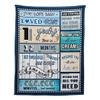 1 Year Old Boy Birthday Gift, Super Soft and Warm Happy Birthday Blanket, Digital Heartwarming Sentences Creative Design Ideal Gifts for 1st, 50"x60" view 1