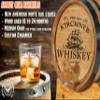 Personalized 1 Liter Oak Whiseky Barrel with Wood Stand, Bung and Spigot - Small Barrels For The Home Brewer, Distiller, Bourbon Maker and Cocktail Aging Bartender (B458) view 2
