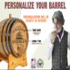 Personalized 1 Liter Oak Whiseky Barrel with Wood Stand, Bung and Spigot - Small Barrels For The Home Brewer, Distiller, Bourbon Maker and Cocktail Aging Bartender (B458) view 3