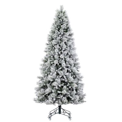 Vickerman 9' x 51" Flocked Jackson Pine Artificial Unlit Christmas Tree.